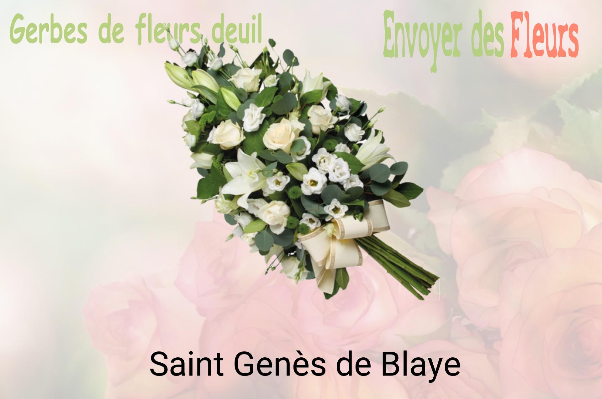 Gerbe de fleurs de deuil livrée à Saint-Genès-de-Blaye